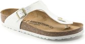 Birkenstock Gizeh Dames Slippers White Patent Narrow-fit | Wit | Imitatieleer | Maat 41 | 1005300