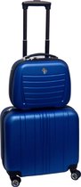 Duo bussines trolley - blue  - vakantie - handbagage