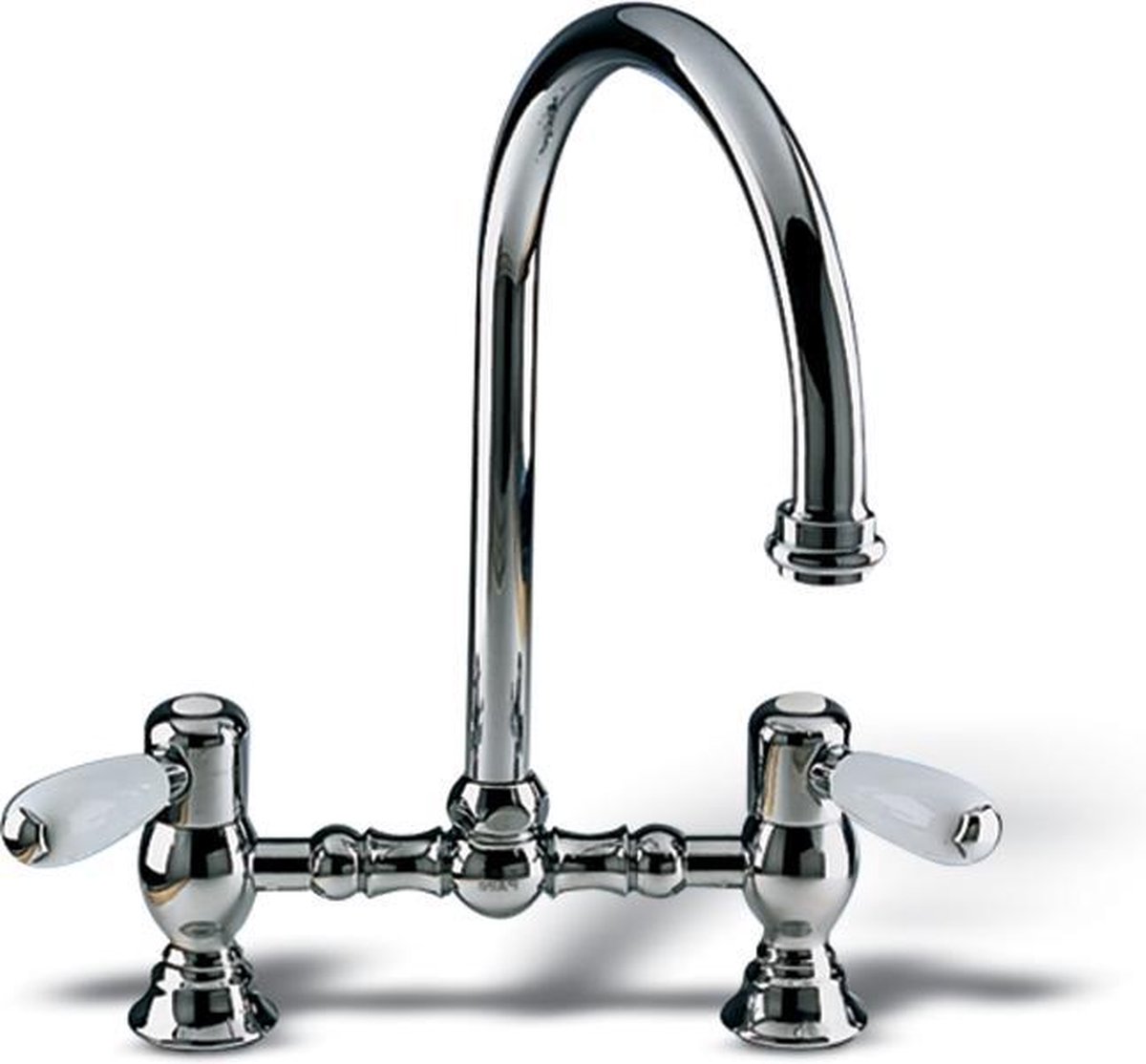 Lanesto Classica Tweegreepskeukenmengkraan RVS-PVD