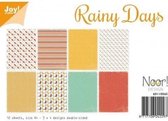 Joy!Crafts Papierset - A4 - 3x4 tweezijdige designs - Rainy days