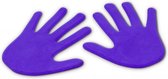 Vinex | Set van 6 paar handen| Basis markering | Vloerrmarkering | Platte vorm |Handen marker | ca.14,5 cm | Mix kleuren