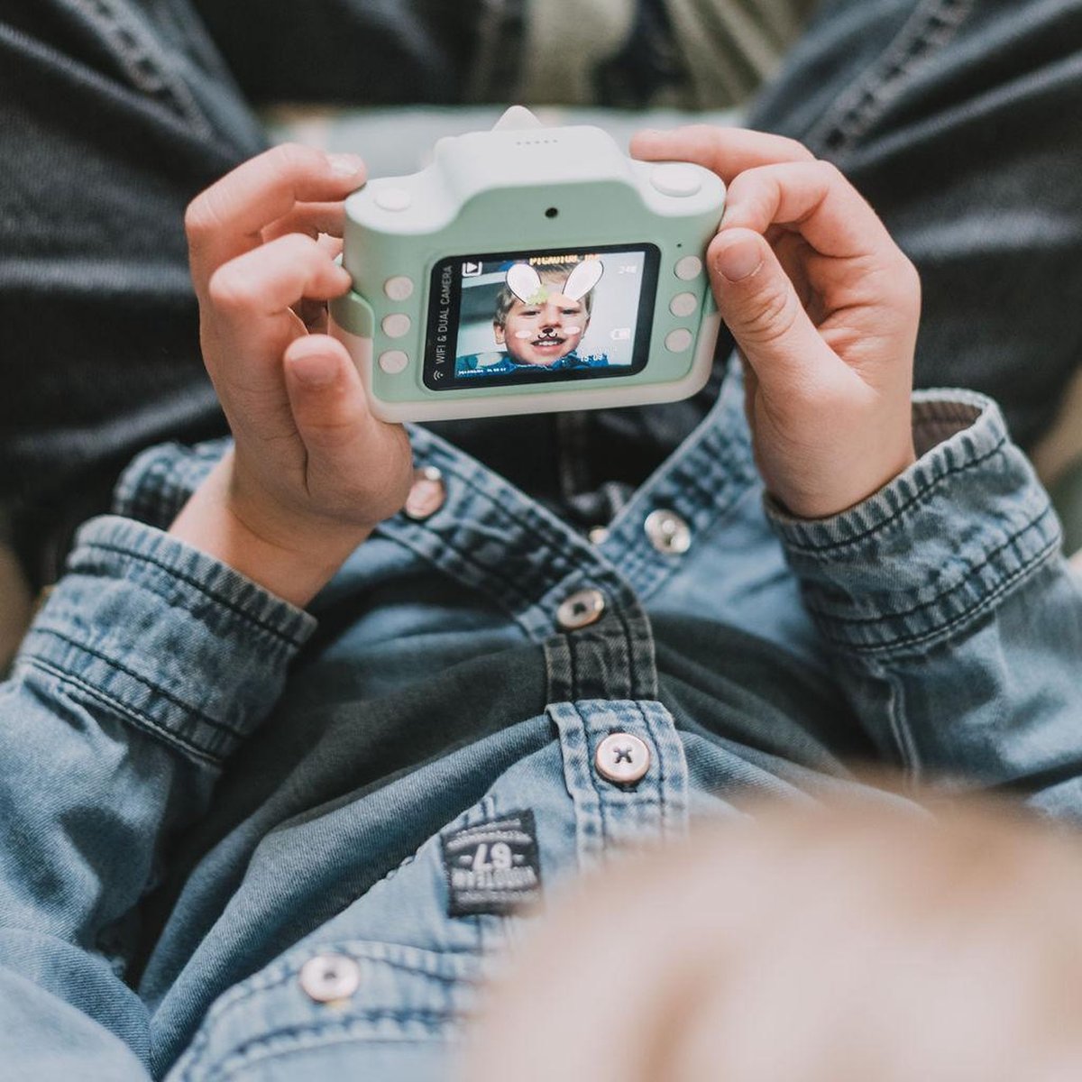 Enfants Appareils photo numériques Mini Cartoon Caméra vidéo rechargeable  avec 2 pouces Ips Écran 16Gb Carte SD Enfant enfant caméscope Anniversaire