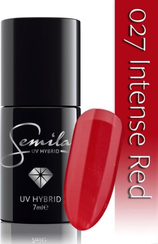 027 UV Hybrid Semilac Intense Red 7 ml.