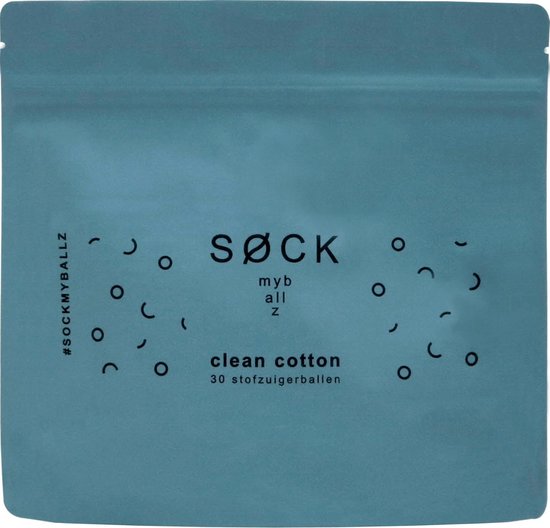 SockMyBallz ECO stofzuigerverfrisser - Clean Cotton geur – 30 Ballz - stofzuiger geur | Stofzuiger parfum