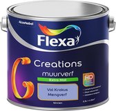 Flexa Creations Muurverf - Extra Mat - Mengkleuren Collectie - Vol Krokus - 2,5 liter