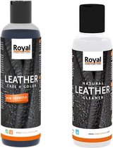 Natural leather Cleaner & care and color lichtbruin