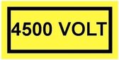 4500 volt sticker 100 x 50 mm