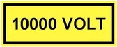 10000 volt sticker 250 x 100 mm