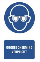 Tekststicker ''Oogbescherming verplicht, M004 420 x 297 mm (A3)