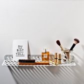 WELD & CO – GRID 01 Wall Shelf – Wandplank van metaal met sleuven – LICHTGRIJS - 50x15x4cm