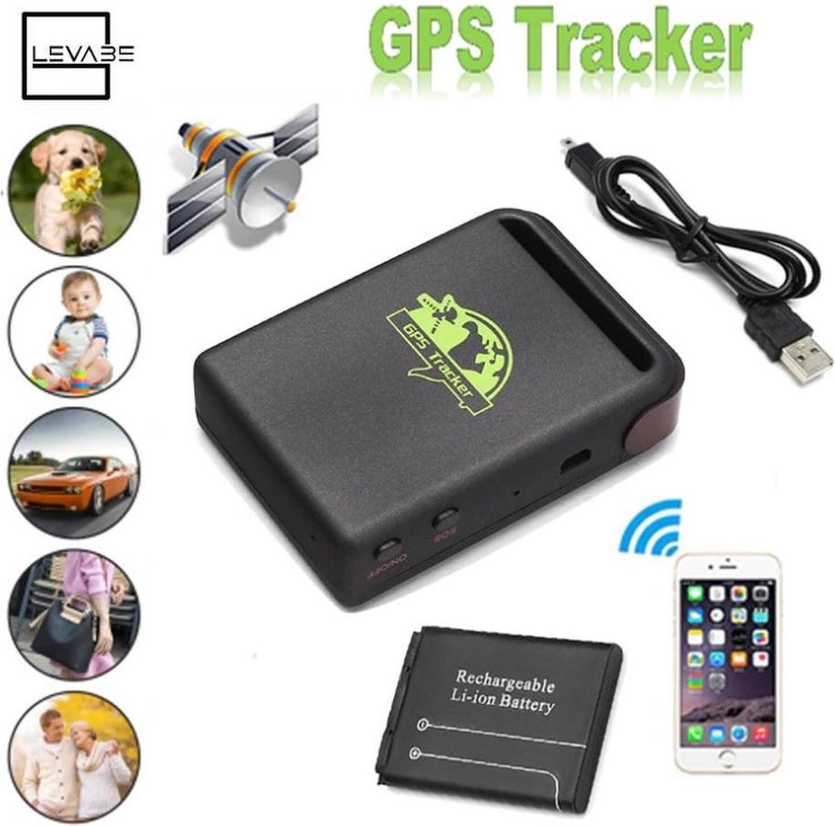 kroon tekort doorgaan met GPS tracker - mobiel volg systeem | bol.com