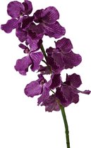 Viv! Home Luxuries Orchidee Vanda - zijden bloem - paars - 84cm - topkwaliteit