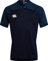 Canterbury Sportshirt - Maat S  - Mannen - navy/donkerblauw/wit