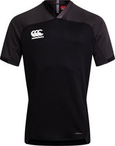 Canterbury Sportshirt - Maat 128  - Unisex - zwart/donkergrijs/wit