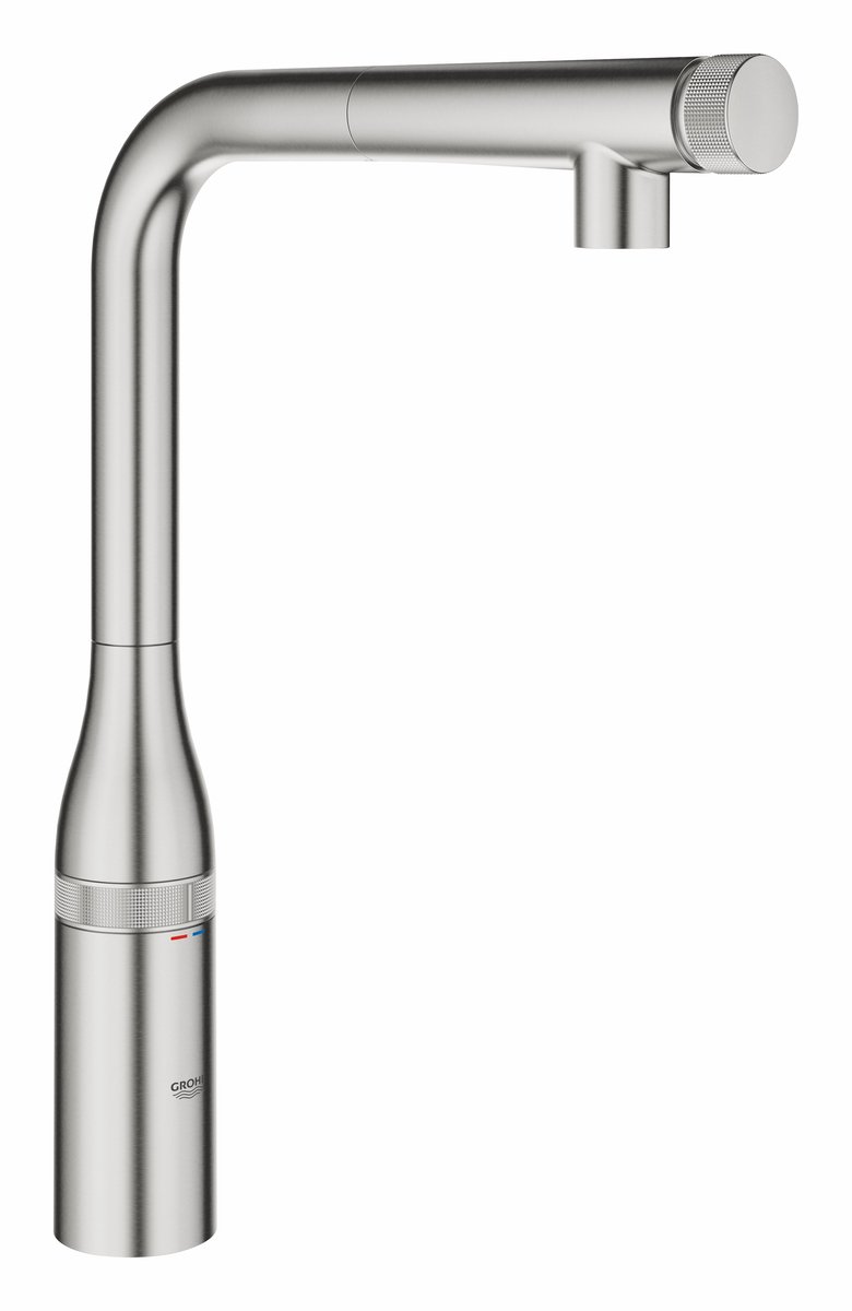 GROHE Essence SmartControl Keukenkraan - uittrekbare sproeikop - draaibaar - RVS - 31615DC0