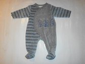 pyjama noukie's 6 maand 68cm jongen , grijst met streep