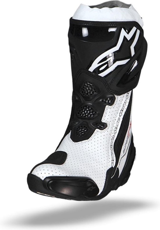 Alpinestars Supertech R Vented Black White Motorcycle Boots 47 | bol.com
