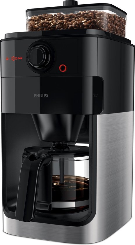 Philips Grind & Brew HD7767/00 - Koffiezetapparaat - Zwart/metaal aanbieding