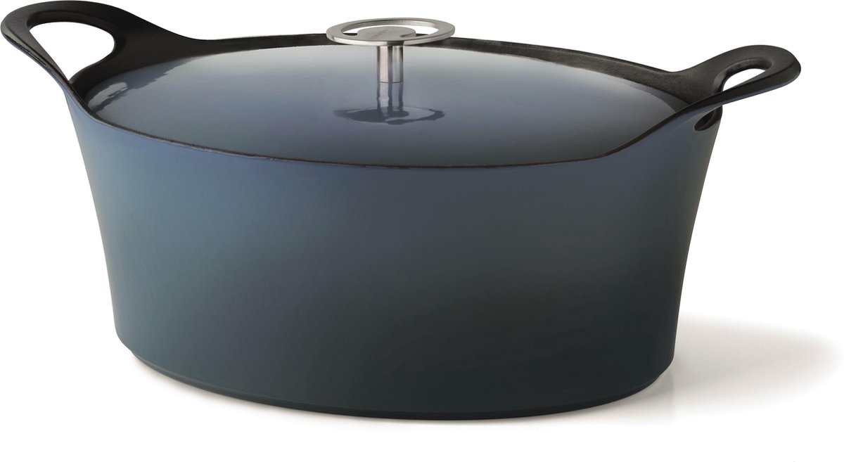 Cuisinox Braadpan - Denim Blue - 29 cm - Gietijzer