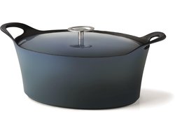 Cuisinox Braadpan - Denim Blue - 29 cm - Gietijzer