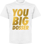 You Big Dosser Goud T-shirt - Wit - 4XL