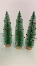 3 decorative kerstbomen