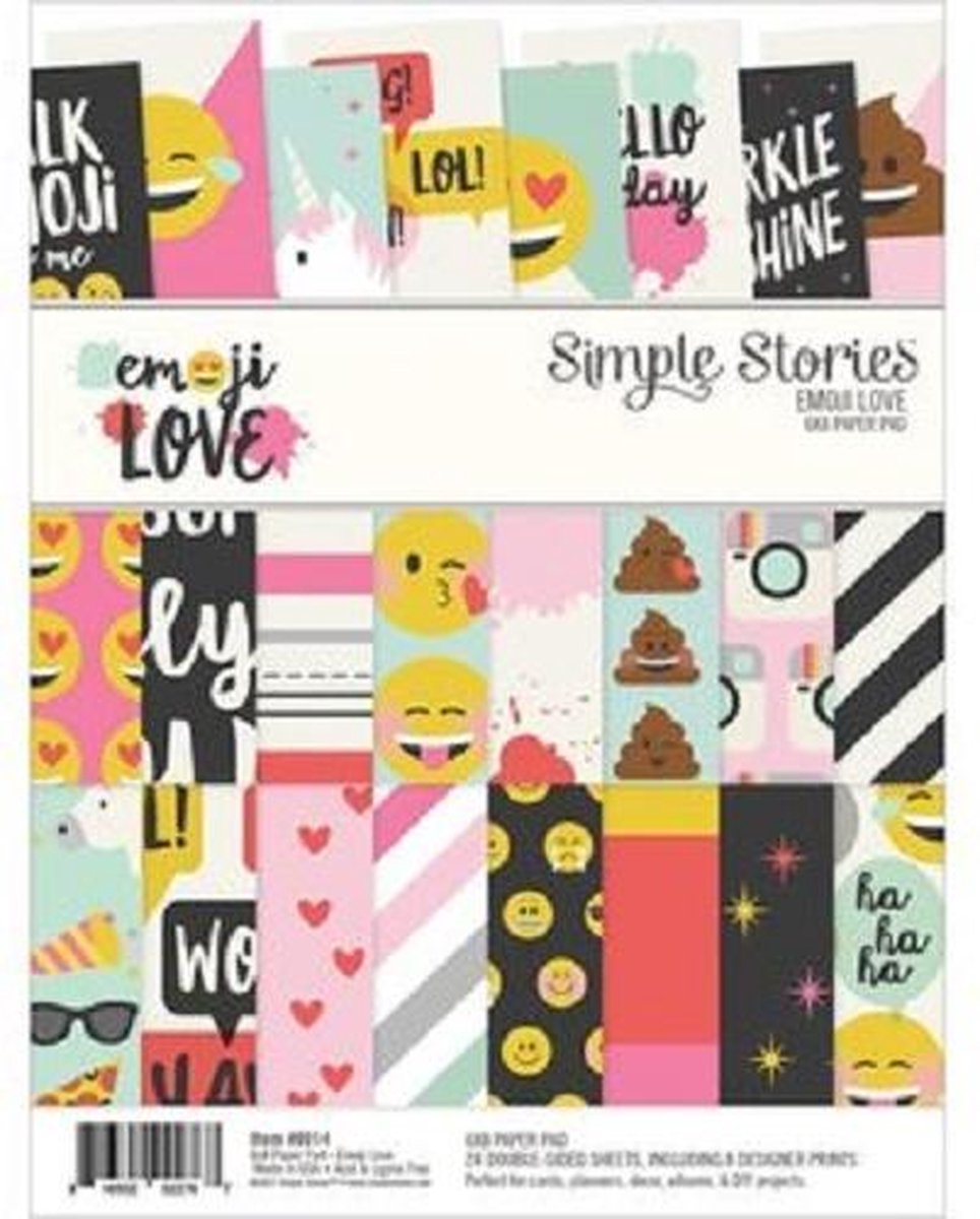 Simple Stories: Emoji Love Paper Pad 6