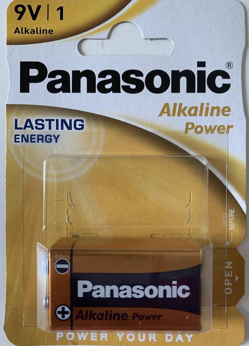 Panasonic 9 Volt blok batterij