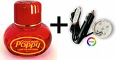 POPPY GRACE MATE® "Cattleya' 150Ml. met RGB led verlichting - Poppy Luchtverfrisser - Luchtverfrisser Auto - Poppy luchtverfrisser vrachtwagen - Luchtverfrisser Huis - Wonen - Boot - WC