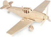 Bouwpakket 3D Puzzel Vliegtuig  Messerschmitt Bf 109 - hout