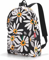 Reisenthel Mini Maxi Rucksack Rugzak - Opvouwbaar - 14L - Margarite Zwart