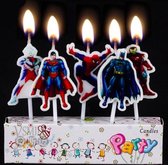ProductGoods - 5 Verjaardagskaarsjes Avengers | Superhelden | Verjaardag | Traktatie | Taart Decoratie | Kinderen | Vuurwerk taartversiering