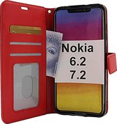 Nokia 7.2 - Bookcase Rood - portemonee hoesje
