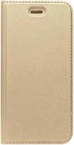 ADEL Premium Kunstleren Book Case Pasjes Hoesje Geschikt voor Samsung Galaxy J5 (2017) - Goud