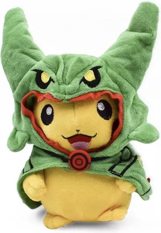 Correctie acre verdrietig Pokémon - Pikachu in Rayquaza Cosplay - 16cm | bol.com