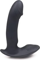 Blackdoor Collection Buttplug –  Anaal Vibrator – Penis Vorm Vibrator met Perineum Stimulatie Noppen – 12 cm – Zwart