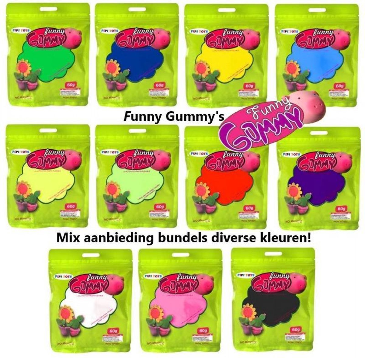 Funny Gummy set (6 zakjes á 60gr)