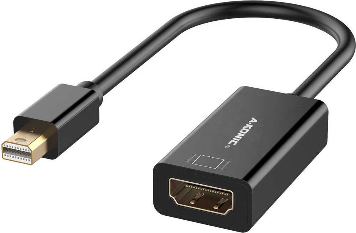 Mini DisplayPort Naar HDMI Adapter | Mini DP Hub | Thunderbolt To HDMI converter |Thunderbolt 3 | Compatible Apple Macbook | IMAC | Surface Laptop / Pro | Dell | Lenovo | Samsung | HP | Wit | A-KONIC© - A-Konic
