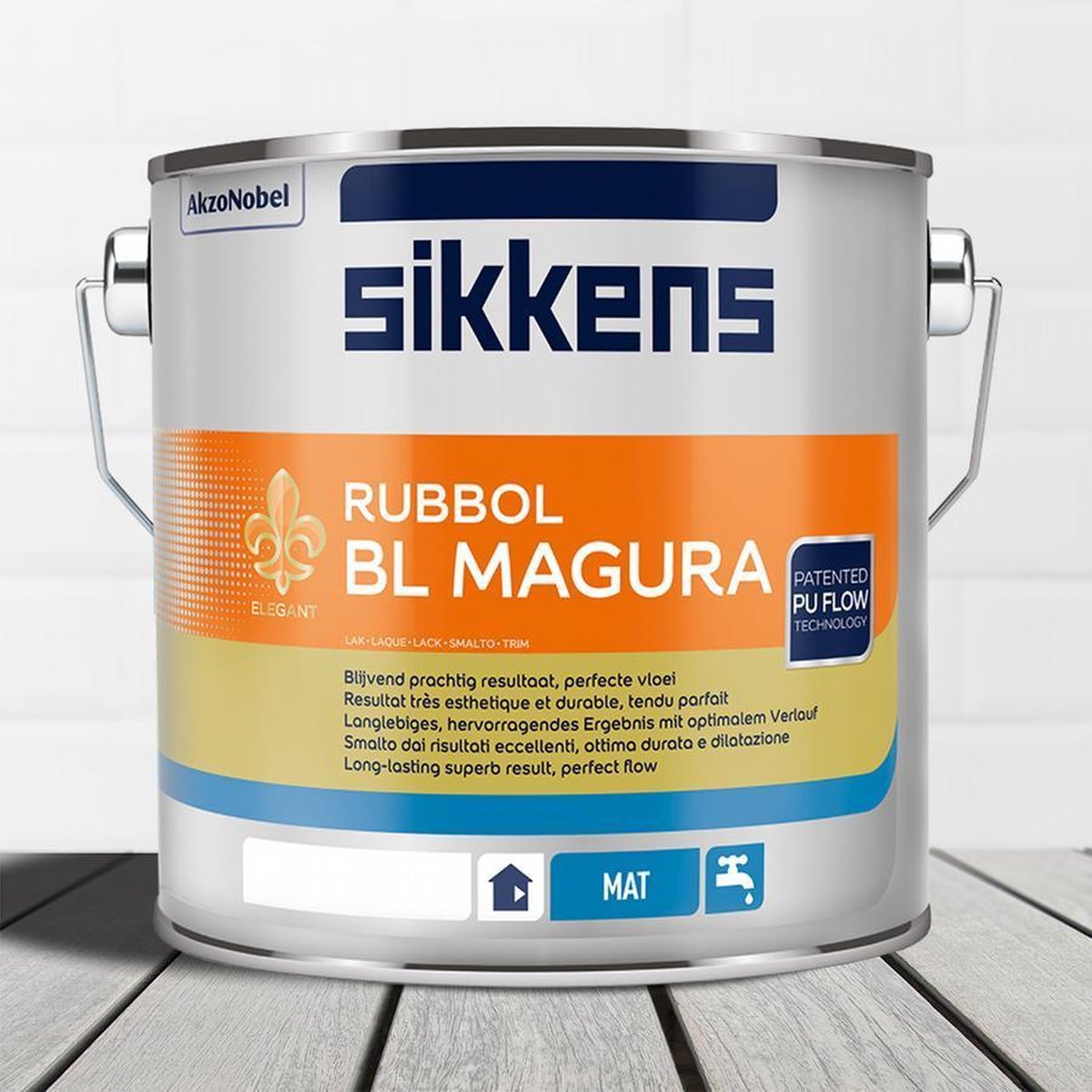 Sikkens Rubbol BL Magura - 2,5 liter op kleur- Lakverf - Dekkend - Binnen - Mat -