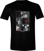 Death Note Heren Tshirt L, Light, Ryuk Zwart