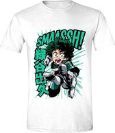 My Hero Academia - SMASH! Heren T-Shirt - Wit - XXL