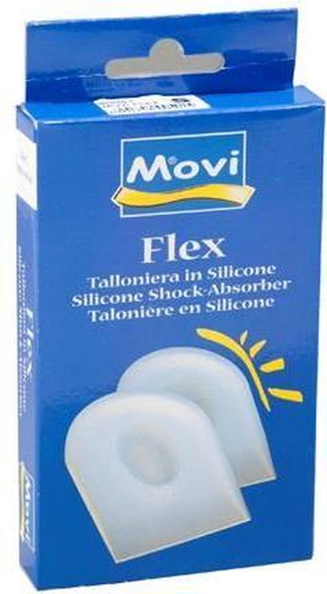 Movi Flex Hielspoor Hielkussen – Zachte siliconen hielsteun tegen hielpijn en achillespees klachten – maat 34/36