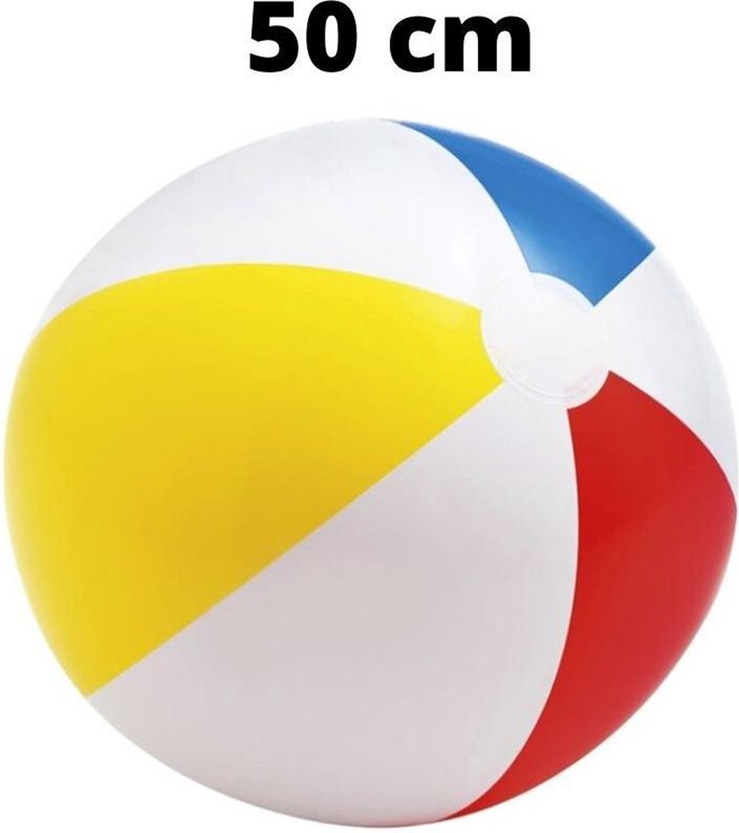 Ballon de plage gonflable Intex, 61 cm, Blauw, jaune, rose et Wit, Été, Piscine