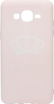 ADEL Siliconen Back Cover Softcase Hoesje Geschikt voor Samsung Galaxy J5 (2015) - Queen Roze