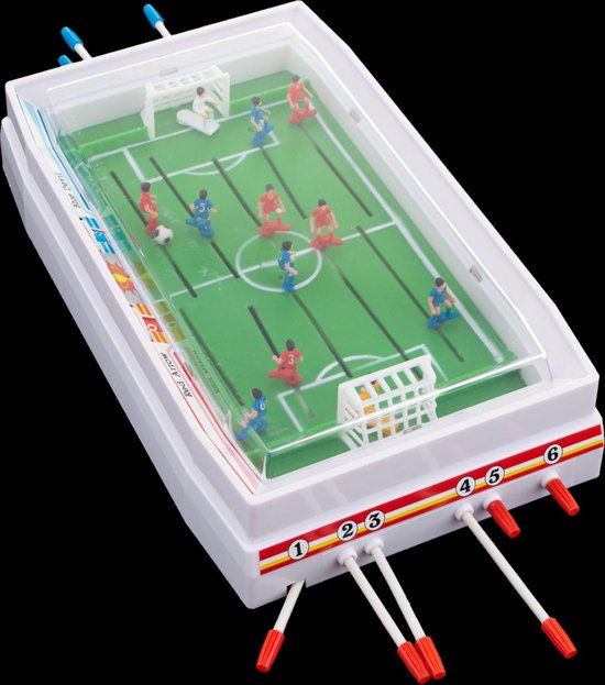 Thumbnail van een extra afbeelding van het spel Voetbalspel SOCCER KING - tafelvoetbal - 35 x 19 cm