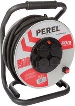 Kabelhaspel Professioneel neopreen - 40 m - 3g2.5 - 4 stopcontacten - randaarde