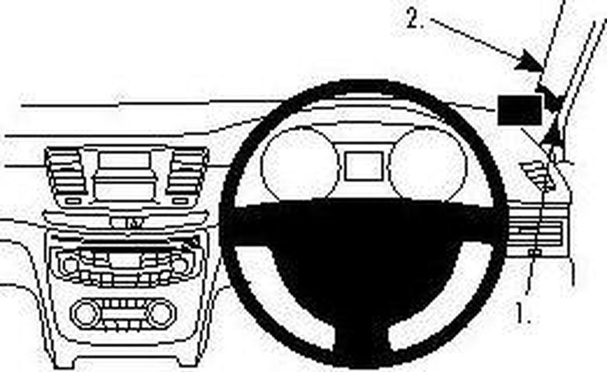 ProClip Peugeot 508 11- Right mount Stuur rechts. Engelse uitvoering