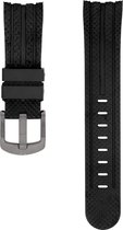 Silicon black strap with pattern for
