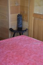 Zomerse Tafellakens - Tafelzeil - Tafelkleed - Duurzaam - Gemakkelijk in onderhoud - Opgerold op dunne rol - Geen plooien - Uni Rood - 140cm x 180cm