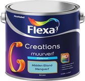 Flexa Creations - Muurverf Zijde Mat - Mengkleuren Collectie - Midden Eiland  - 2,5 liter